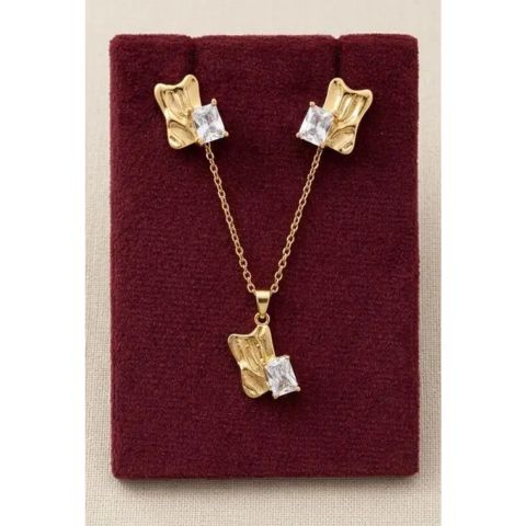 Butterfly Anti Tarnish Pendant Set